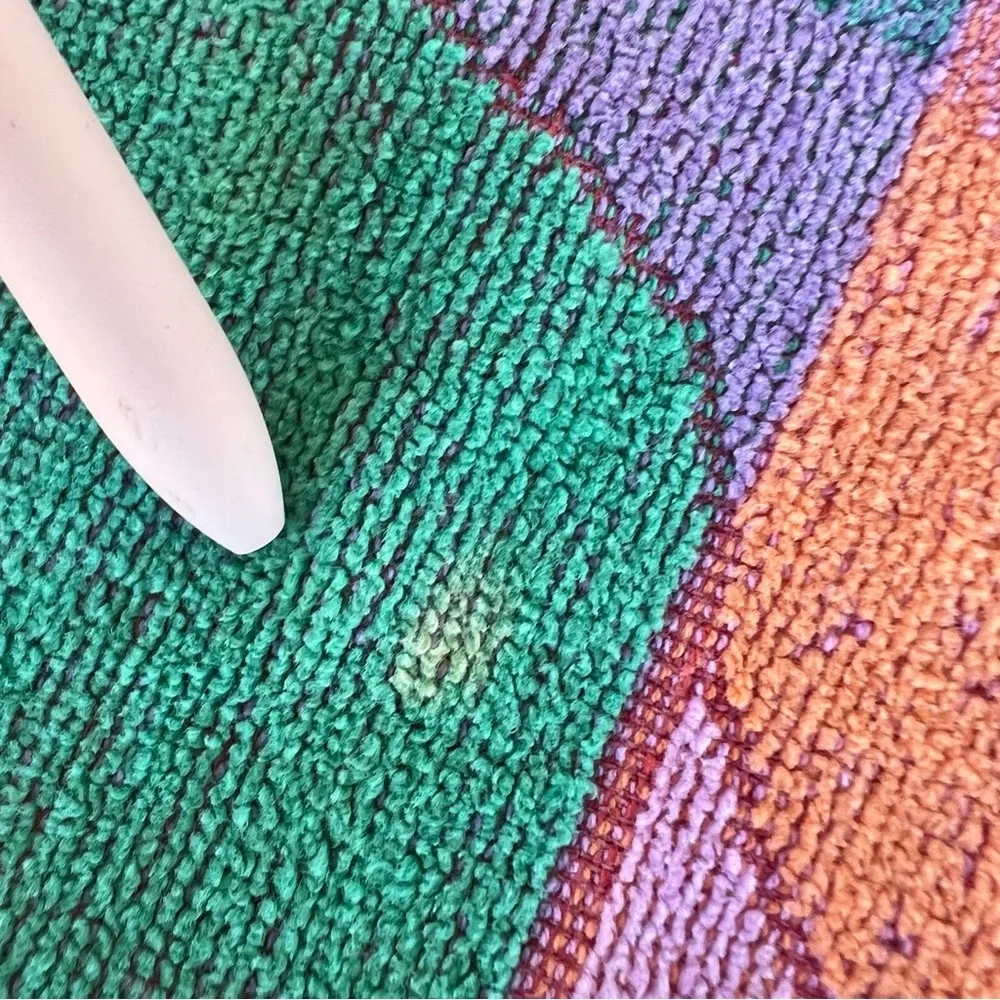 VTG Royal Terry Blazing Sun Rainbow Stripe Beach Towel 100% Cotton 26x56 Thin